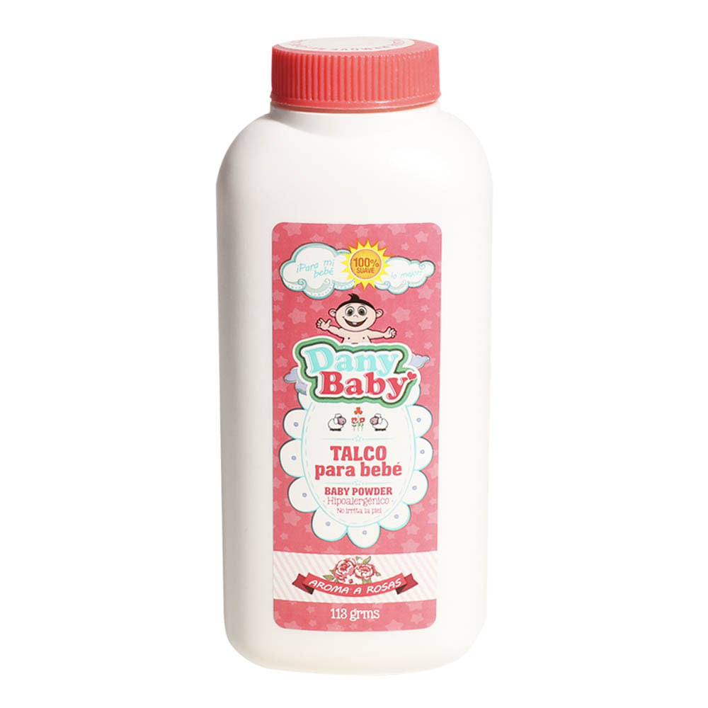 Polvo Aroma a Rosas Dany Baby Para Bebé de 113 g