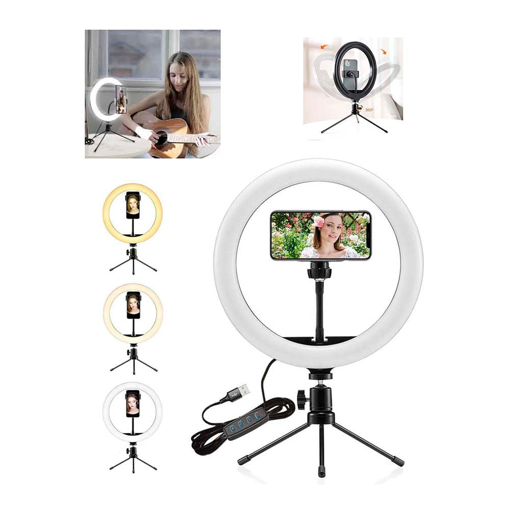 Aro de Luz Con Tripode de Mesa