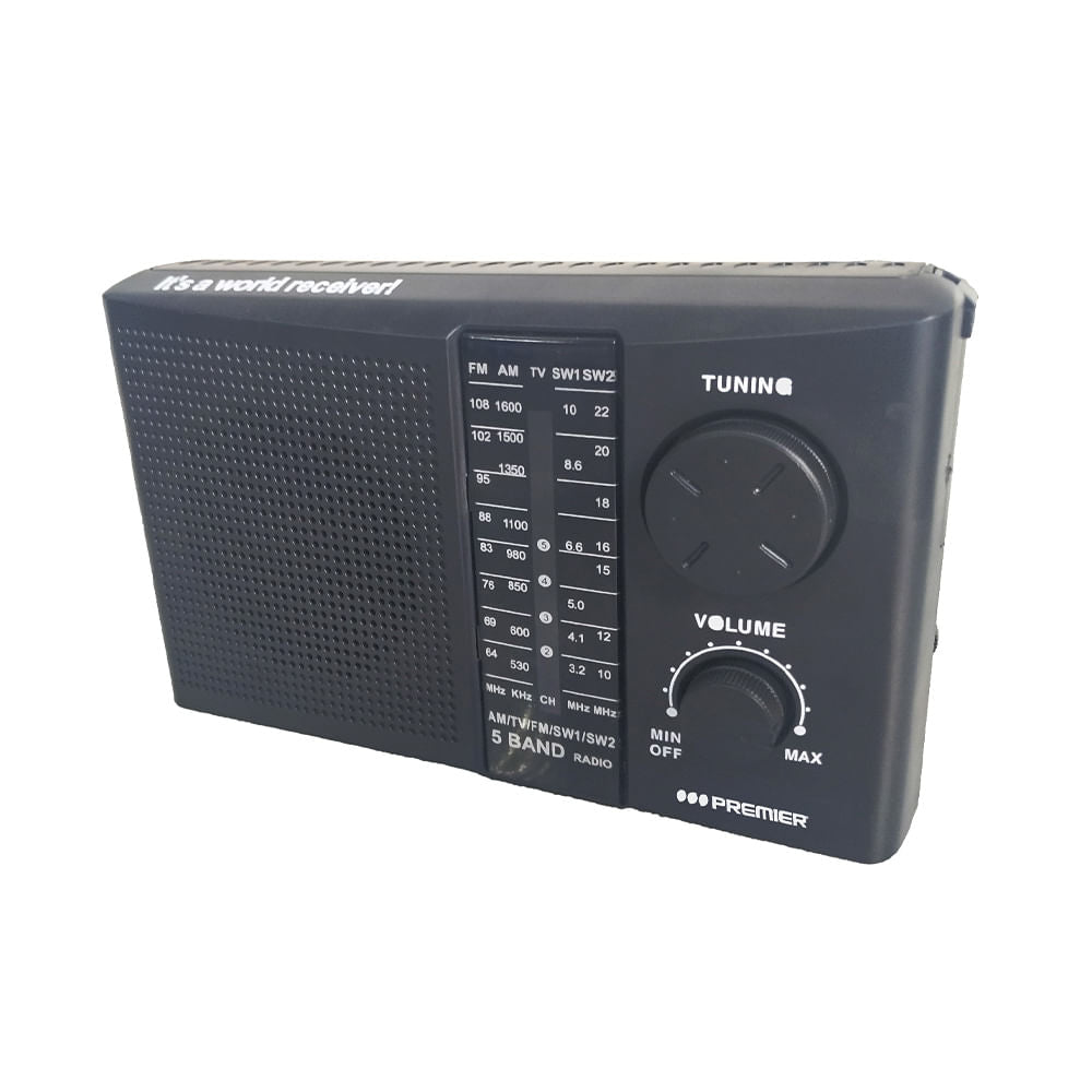 Radio Portátil Premier de 5 Bandas