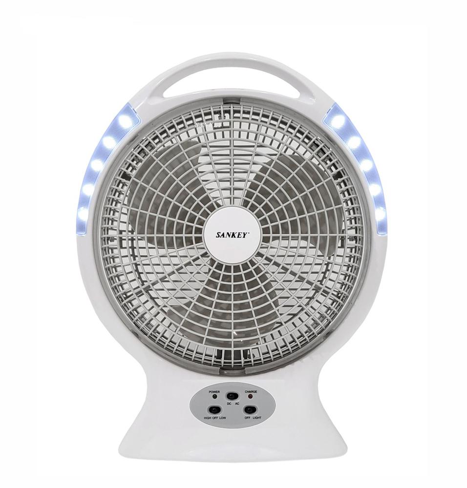 Abanico Piso Sankey 12" Recargable C/Luz