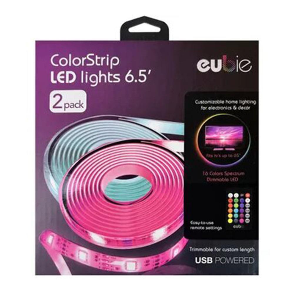 Luz LED Decorativa Con Control Remoto de 6.5 Pies Set 2 Piezas
