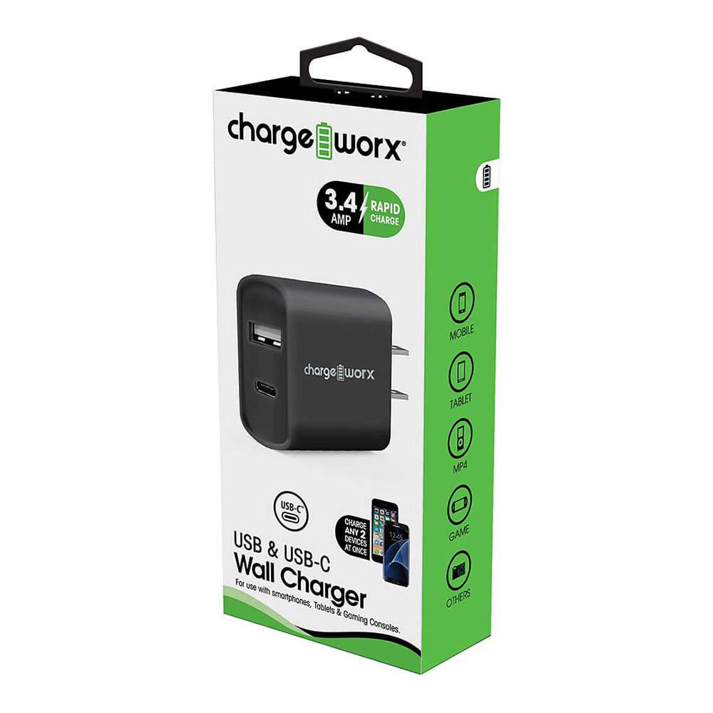Cargador de Pared Chargeworx Dual USB