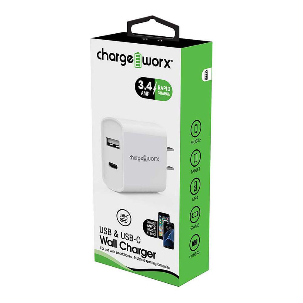 Cargador de Pared Chargeworx Dual USB