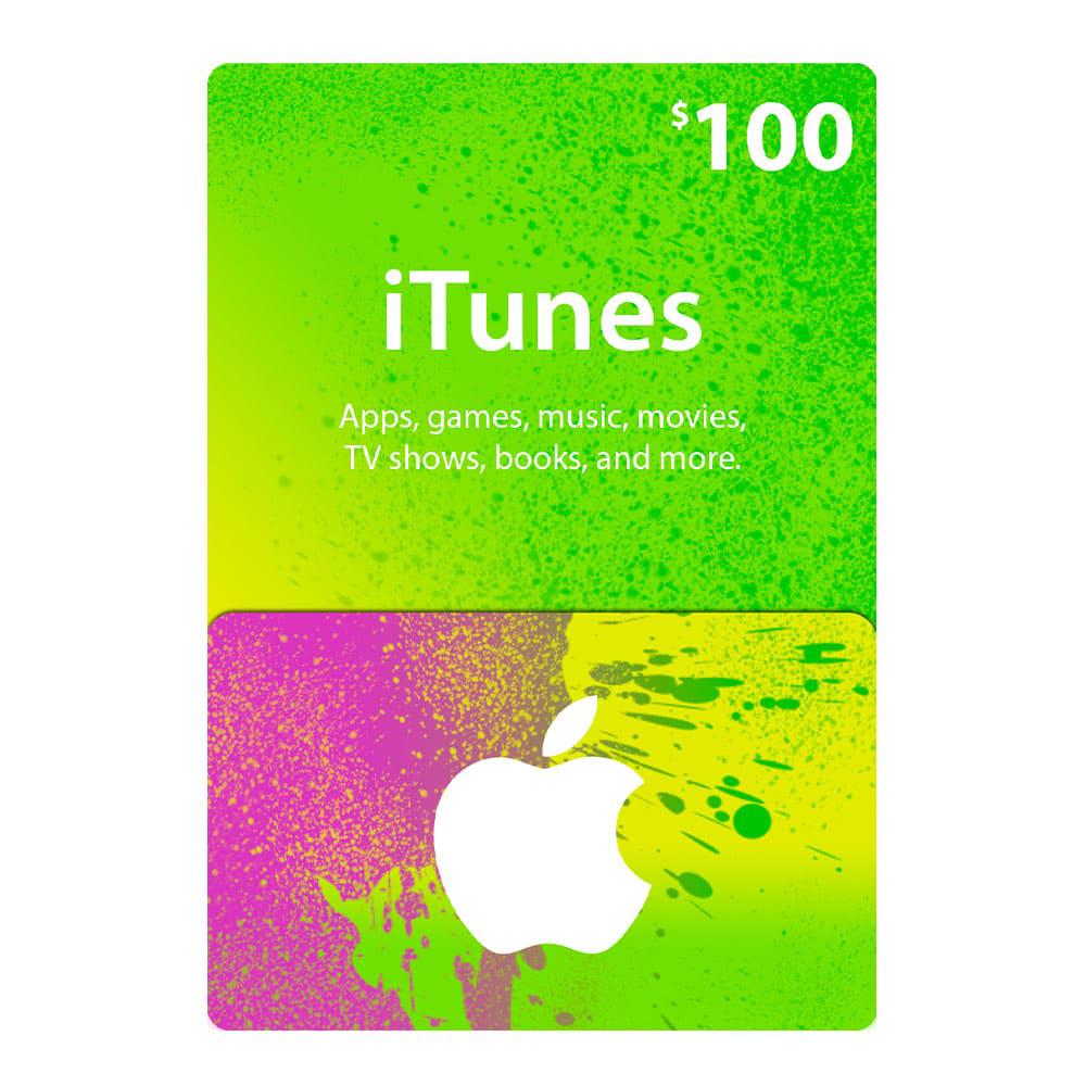 Tarjeta Digital & Itunes de $100