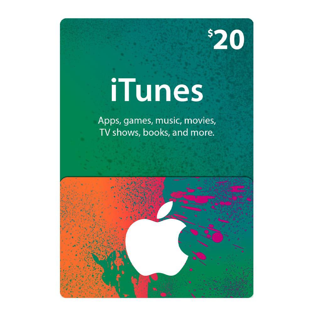 Tarjeta Digital & Itunes $20