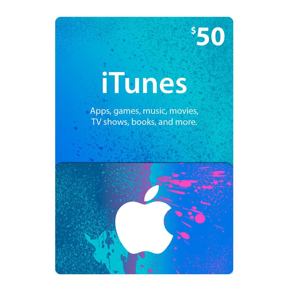 Tarjeta Digital & Itunes de $50