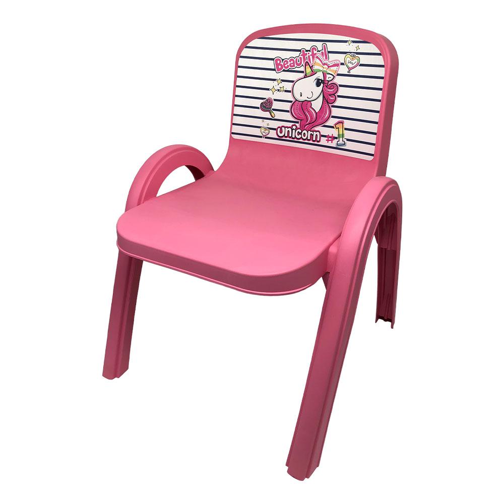 Silla Plástica Herevin Infantil de Unicornio