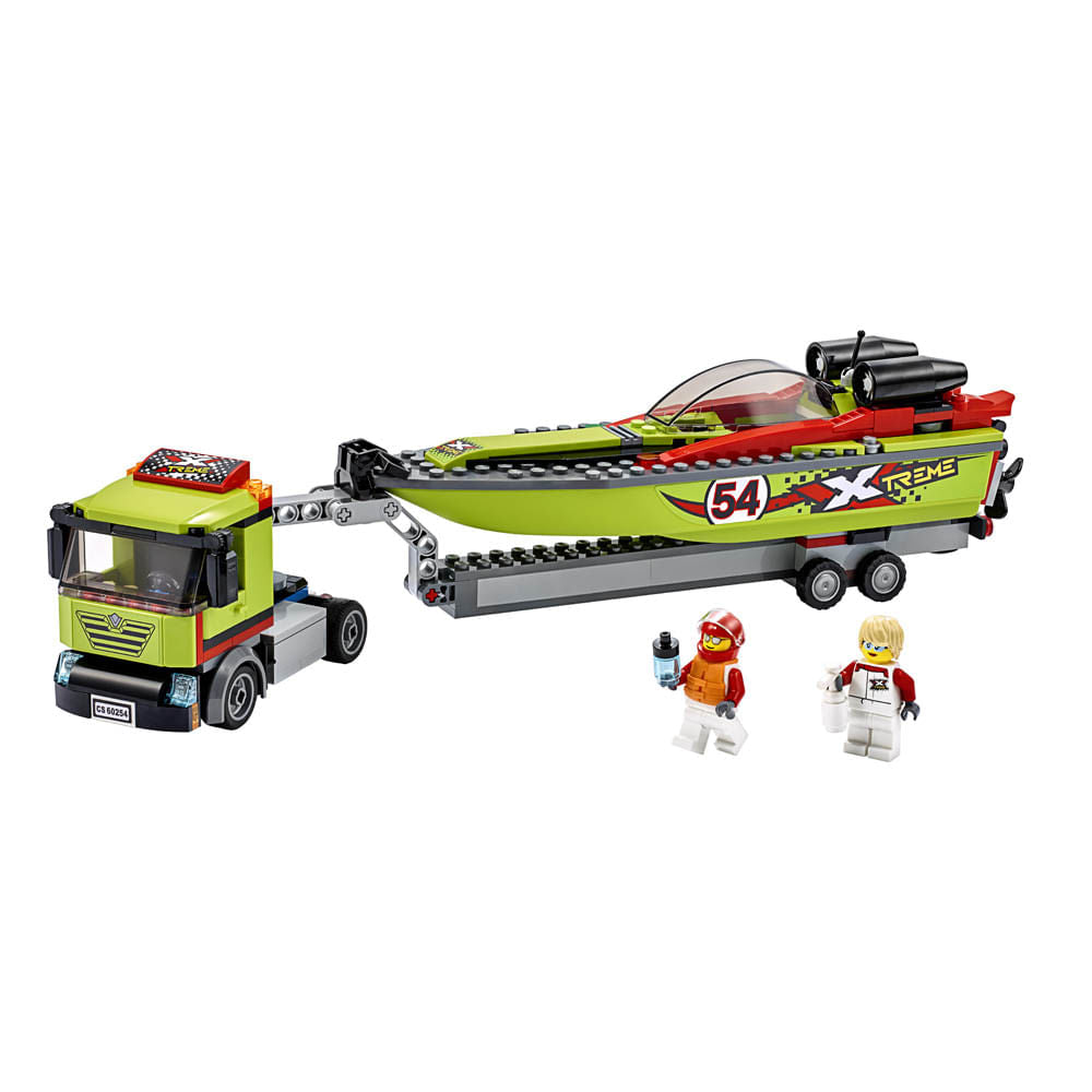 Bloques LEGO® Race Boat Transporter