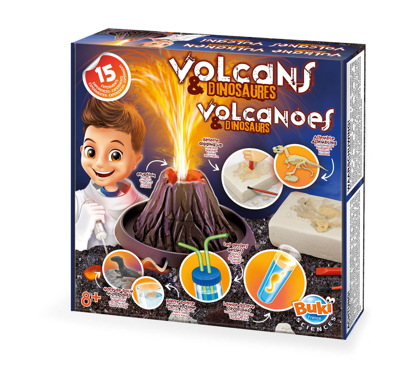 Experimento de Volcan y Dinosaurios Buki