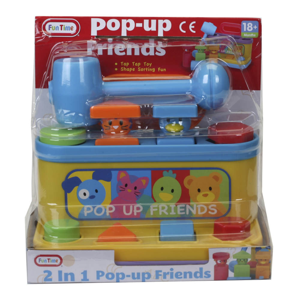 Caja Sorpresa Con Martillo Pop-up Friends 2 en 1