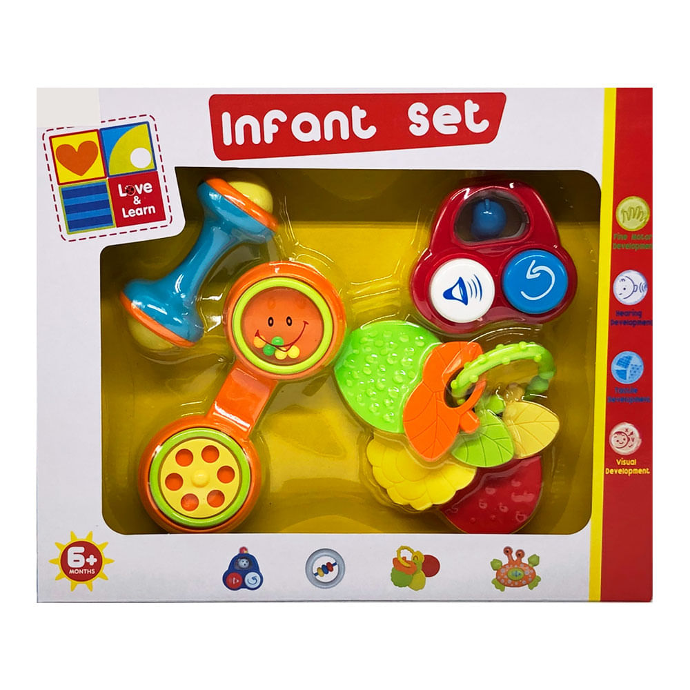 Sonajero Interactivo Baby Toys 4 Piezas - Surtido