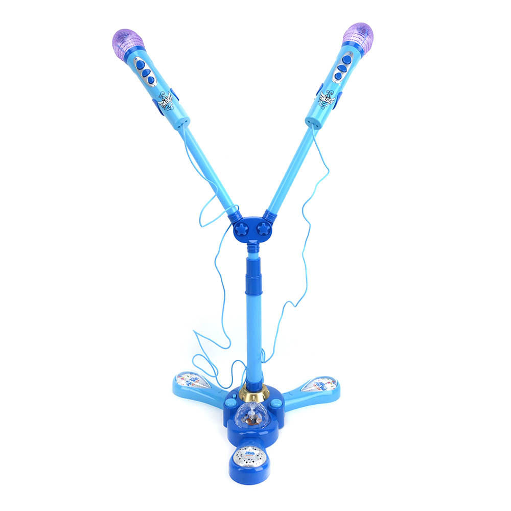 Micrófono Doble Con Base - Surtido