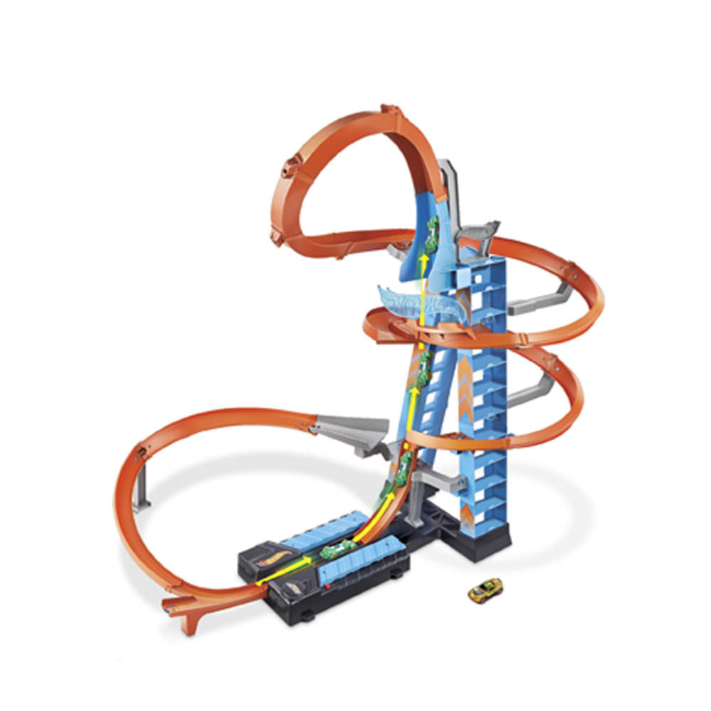 Pista Hot Wheels de Torre Choques Aéreo