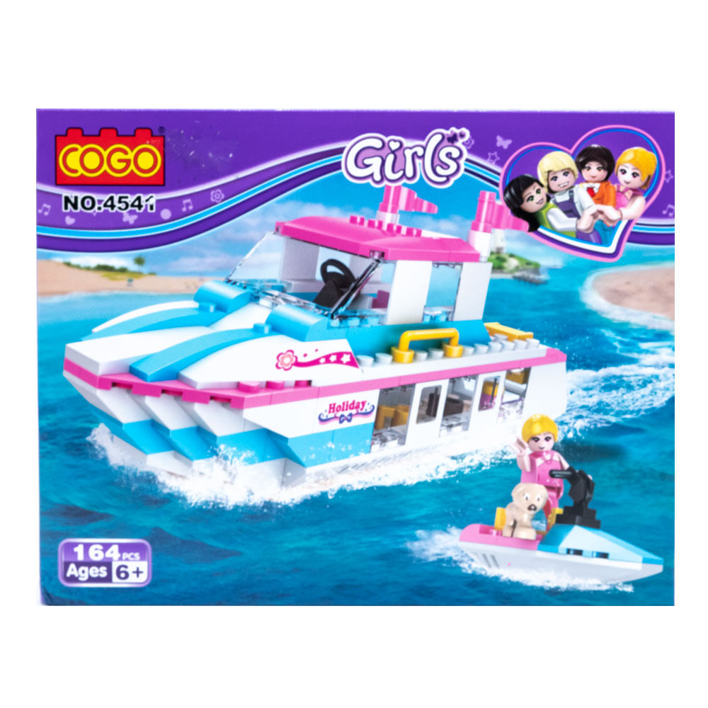 Bloques City Cogo Girls Barco 164 Piezas