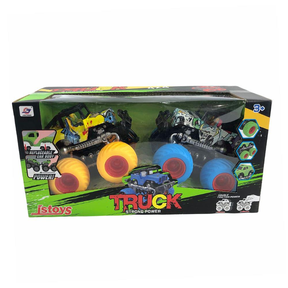Camioneta de Fricción Monster Truck Mediana 2 Piezas - Surtido