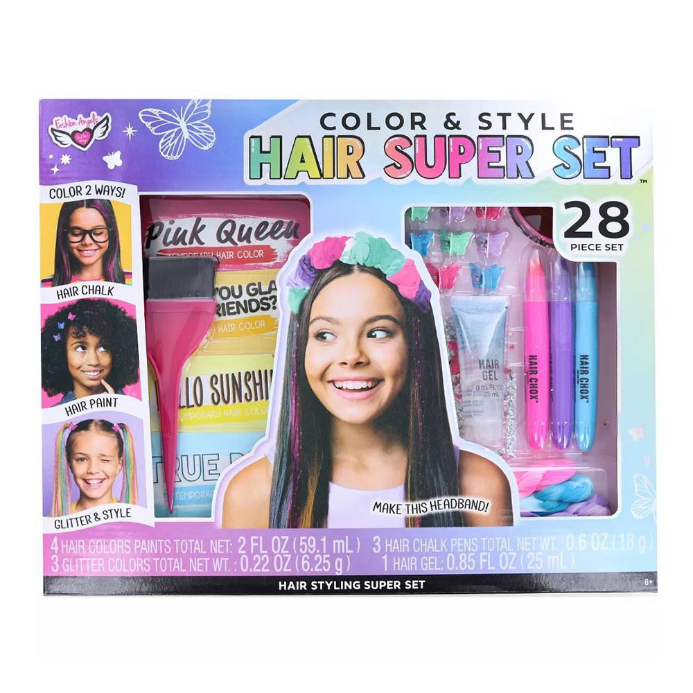 Set de Juego Fashion Angels Color y Estilo Para el Cabello