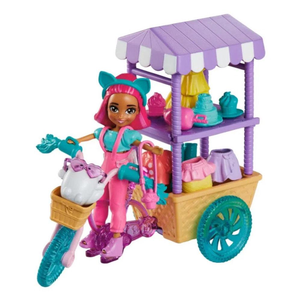 Carrito de Dulces Sorpresas Polly Pocket Con Accesorios