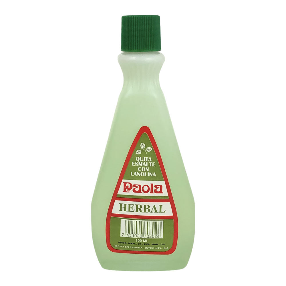Removedor de Esmalte Paola Herbal 100 ml