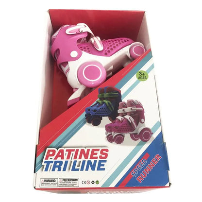 Patines de Cuatro Ruedas Ajustable Talla 27 - 30 - Surtido