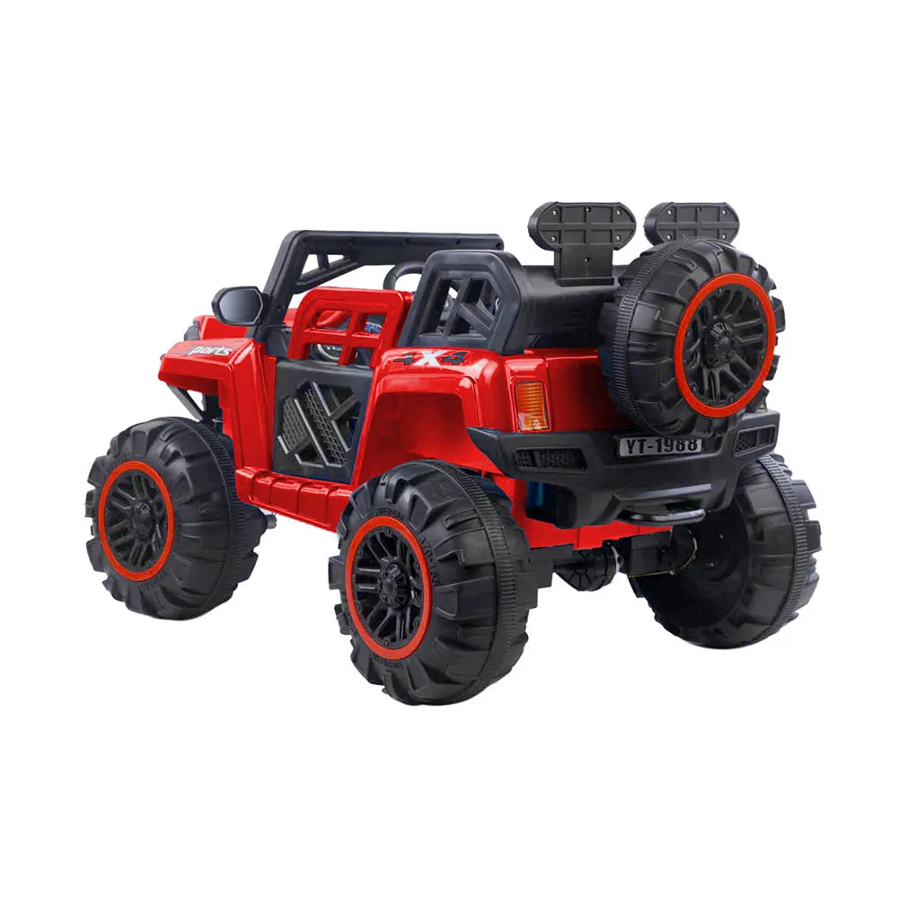Carro Jeep Recargable de 12 Voltios Rojo