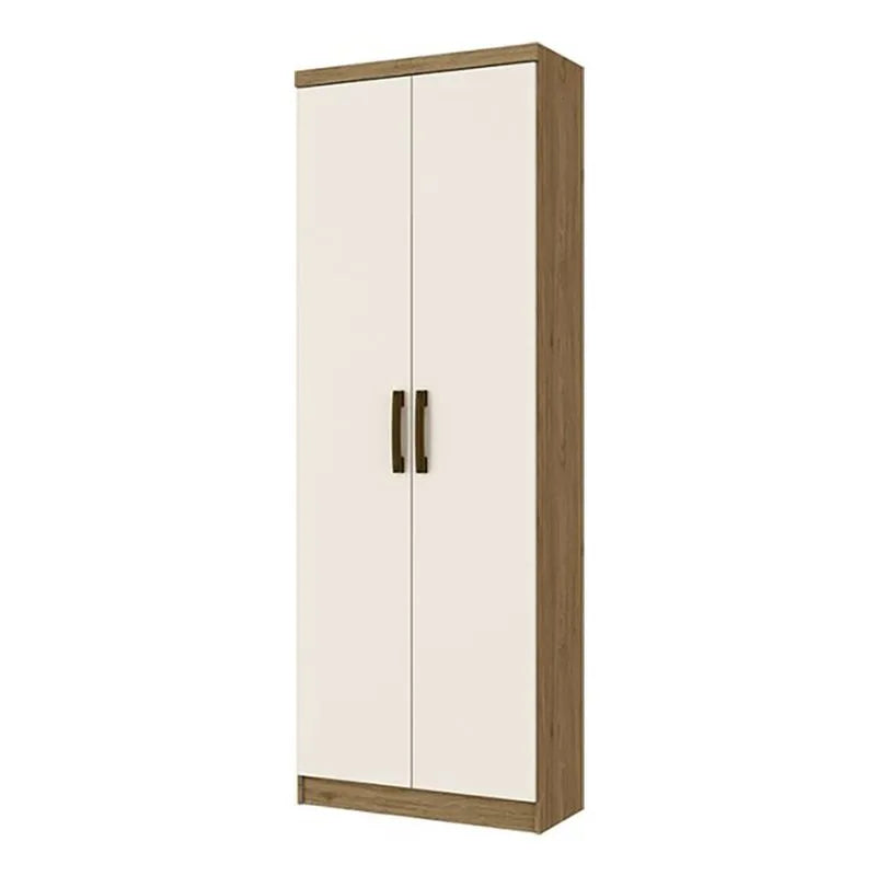 Closet Henn MDF de 2 Puertas Rústico / Blanco