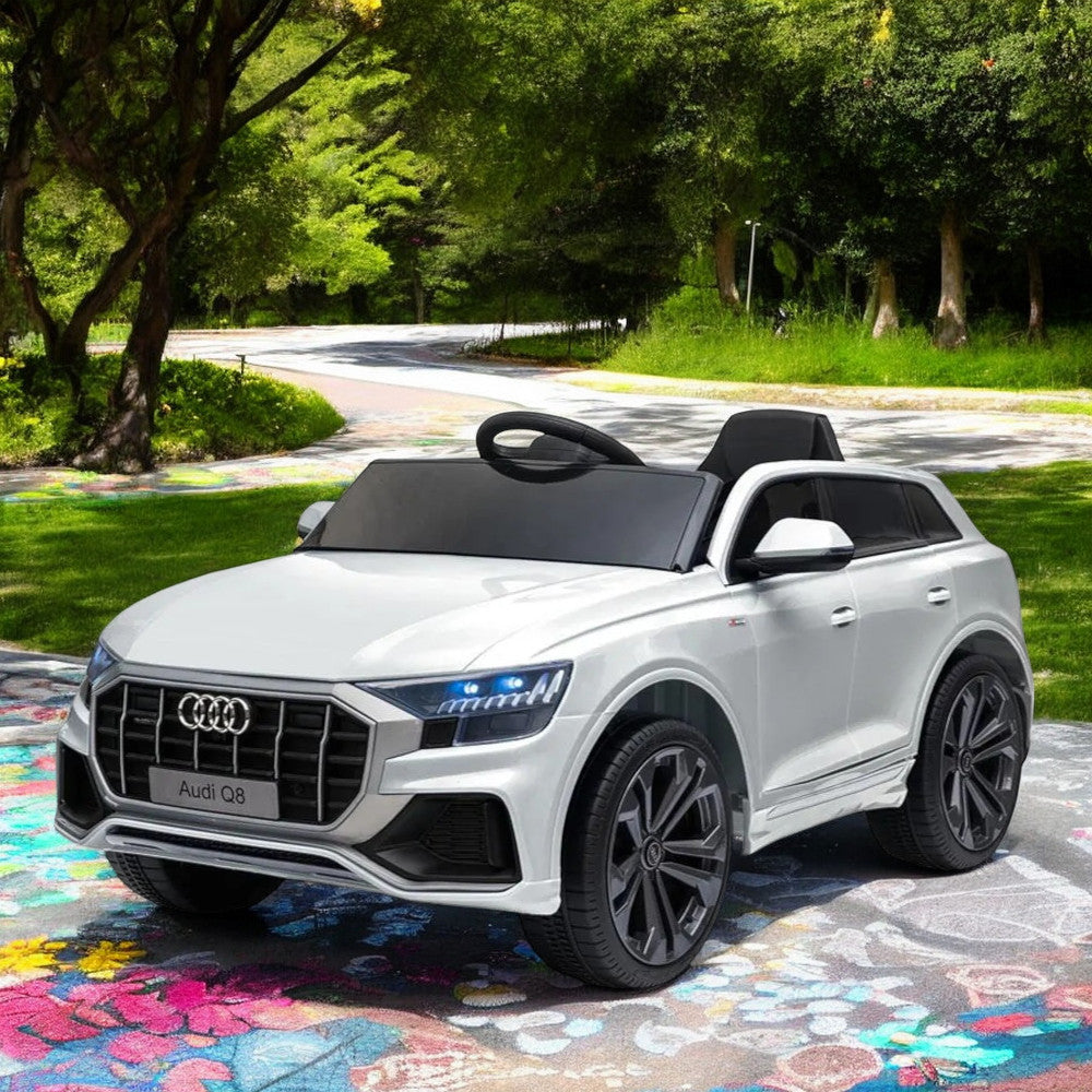Carro Recargable Audi Q8 Blanco