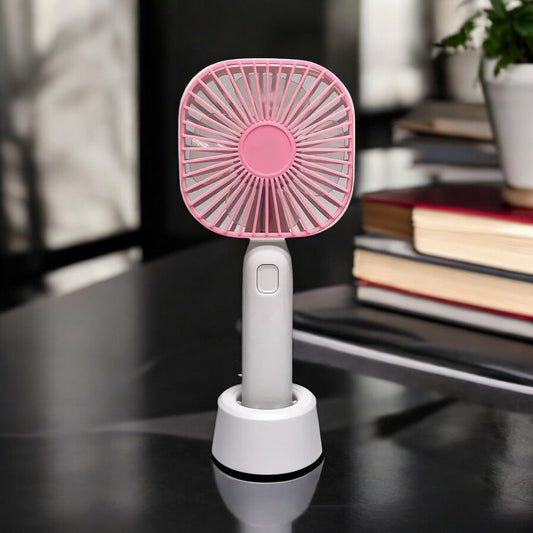 Abanico de Mano Home Elegance Recargable Con Base - Surtido