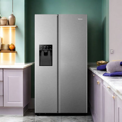 Refrigerador Hisense 19.5 Pies Cúbicos / Inverter/ SBS / Con Dispensador