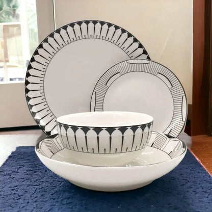 Vajilla De Cerámica Gibson De 16 Piezas Aracama