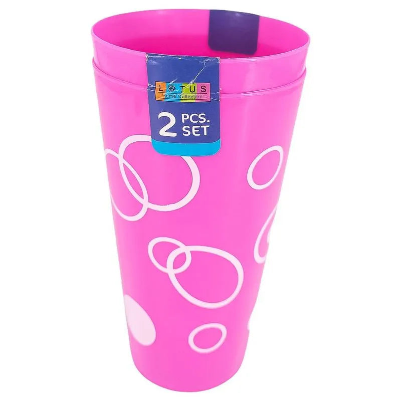 Vaso Plástico Lotus 2 Piezas - Surtido