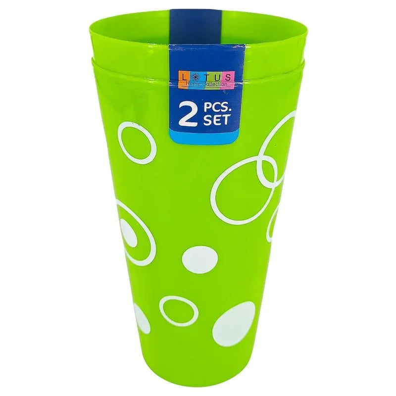 Vaso Plástico Lotus 2 Piezas - Surtido