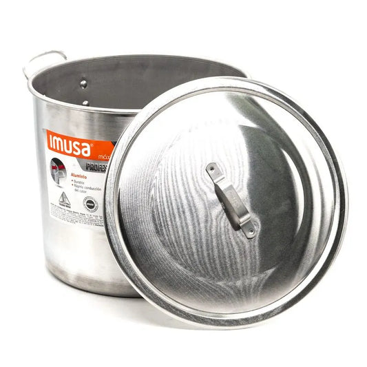 Olla De Aluminio Imusa Con Tapa 30 cm