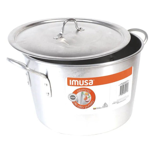 Olla De Aluminio Imusa Con Tapa De 22 cm