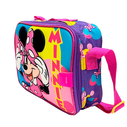 Lonchera Minnie Mouse 3D Con Accesorios
