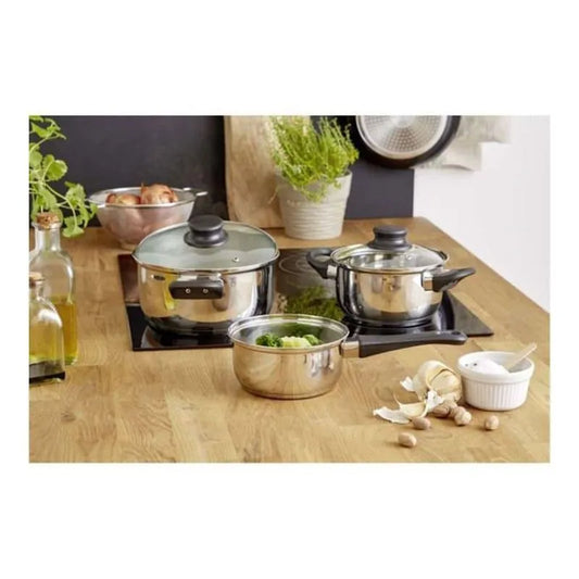 Set De Ollas Gibson Lybra De Aluminio 7 Piezas