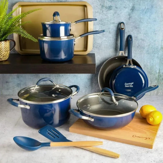 Set de Ollas 14 Piezas Chrissy Teigen Azul