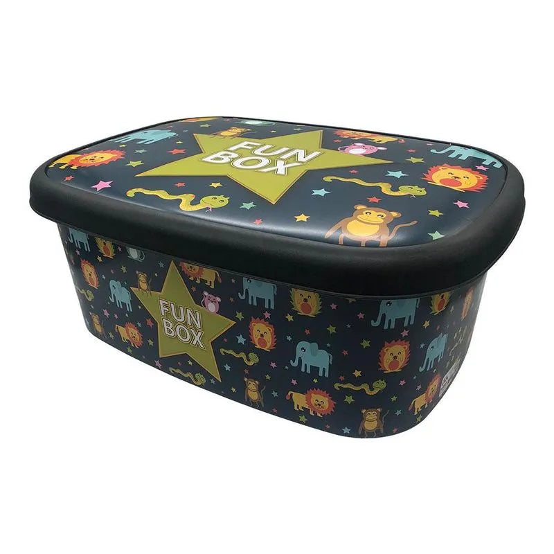 Caja Multiuso 18Lt Plástica Estampada Surtido