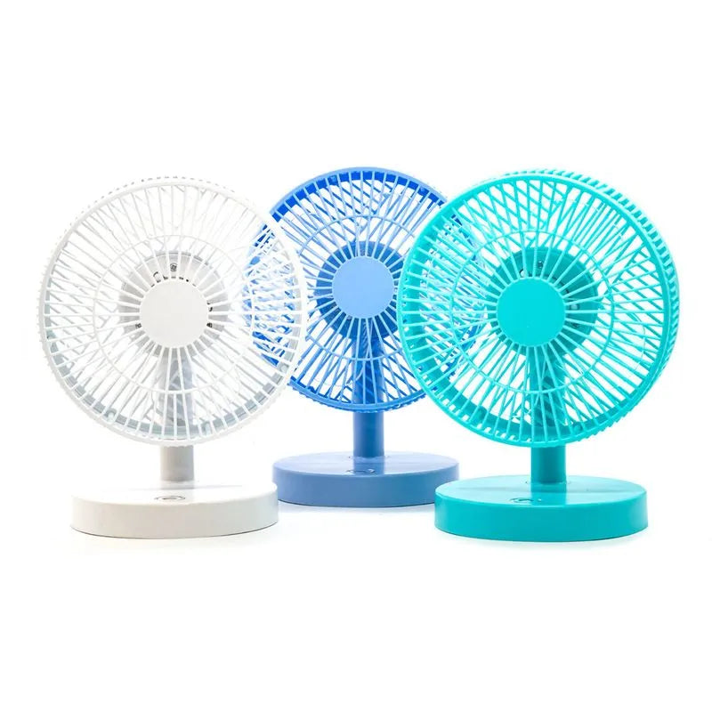 Abanico de Mesa Home Elegance Recargable 17 cm x 17 cm - Surtido