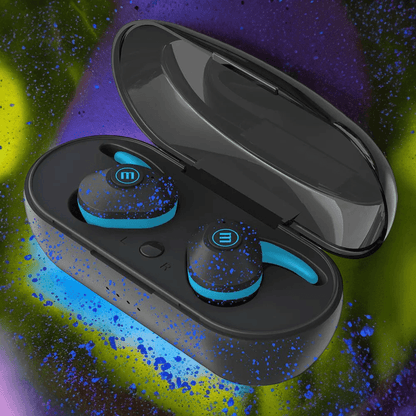 Audifono Bluetooth Mini Duo Blue