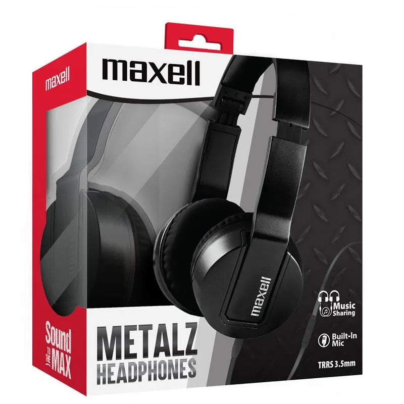 Audífonos Maxell Solid2 Metalz Sms10 Obsidian