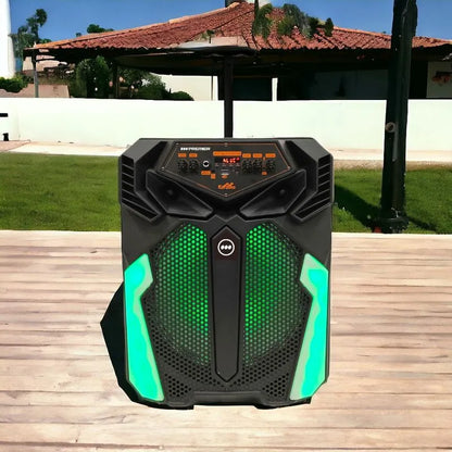 Bocina Premier 12" Recargable Con Ruedas