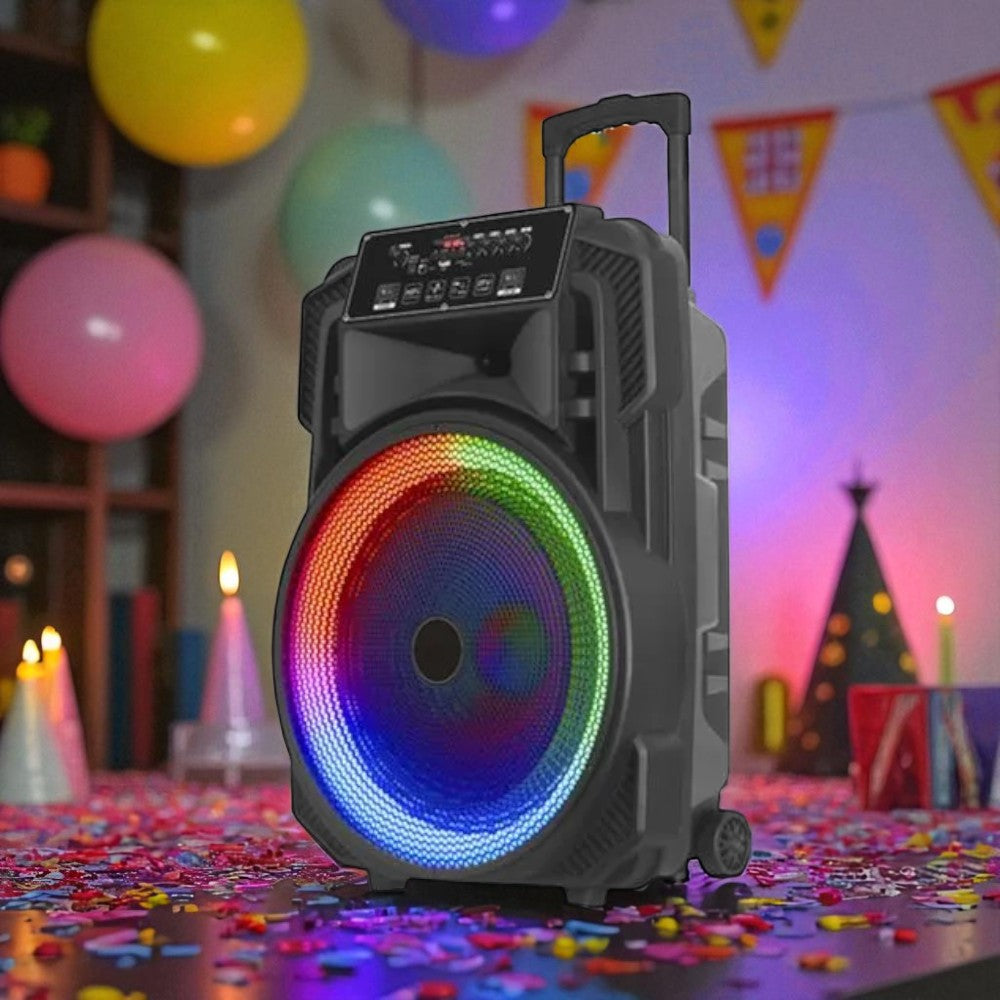 Bocina Portátil Premier 15" / Bluetooth / 40000W PMPO / Trípode