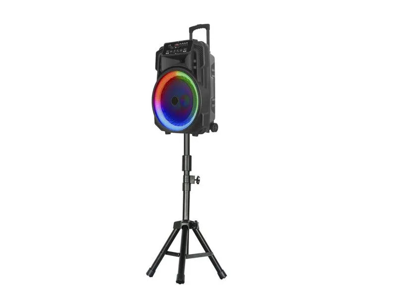 Bocina Portátil Premier 15" / Bluetooth / 40000W PMPO / Trípode