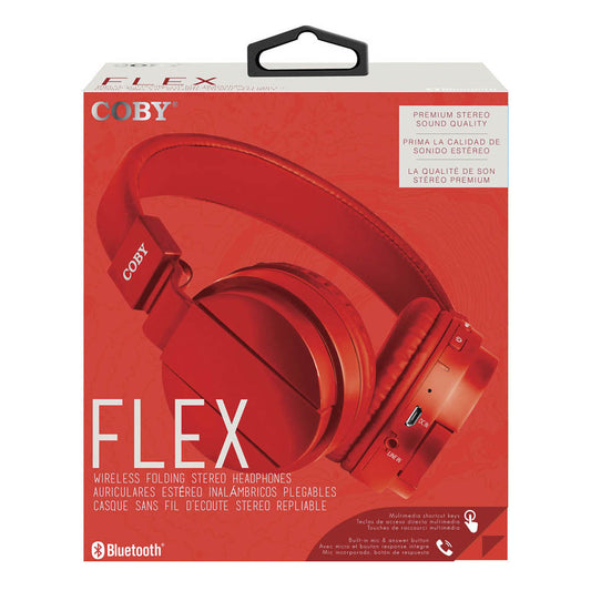 Audifonos Coby Bluetooth Rojo