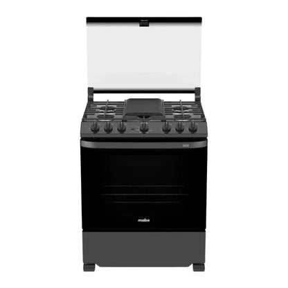 Estufa A Gas Mabe 30" / 6 Quemadores / Negra