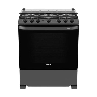 Estufa A Gas Mabe 30" / 6 Quemadores / Negra