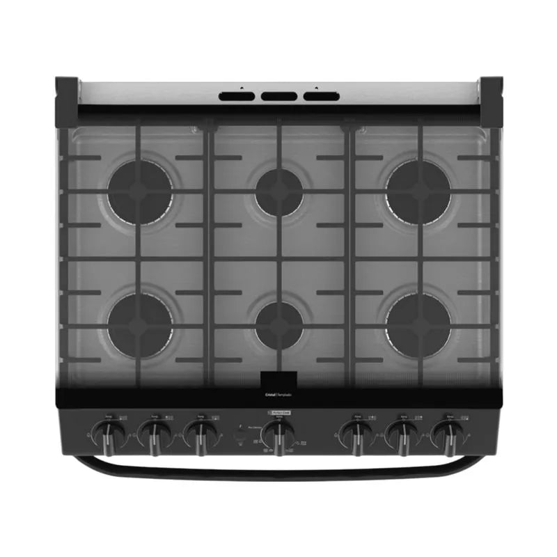 Estufa A Gas Mabe 30" / 6 Quemadores / Negra