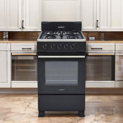 Estufa Sankey 4 Quemadores / Negro