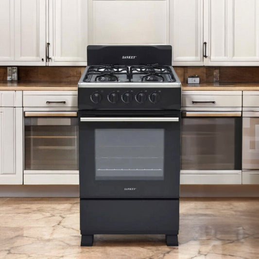 Estufa Sankey 4 Quemadores / Negro