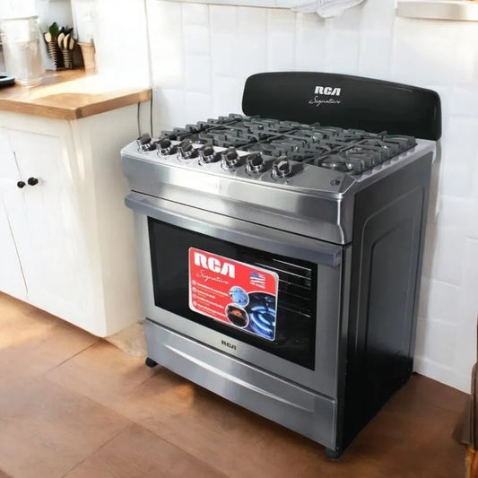 Estufa A Gas RCA de 30" / 6 Quemadores / Acero Inoxidable